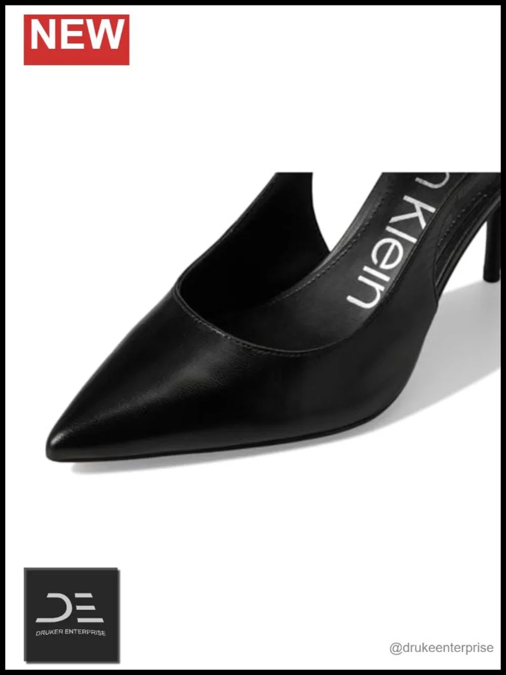 Women's Slingback Stiletto Heels Pointed Toe Dress Pumps Leather